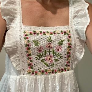 White Zara Midi Dress